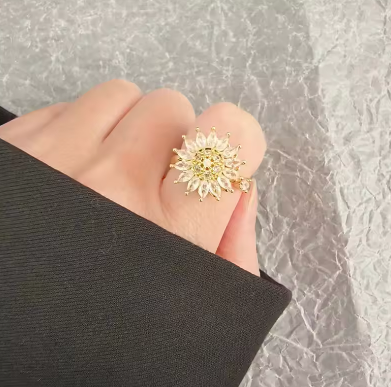 ストレス解消ひまわりリング